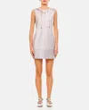Jw Anderson Zipped Hoodie Mini Dress In Grey