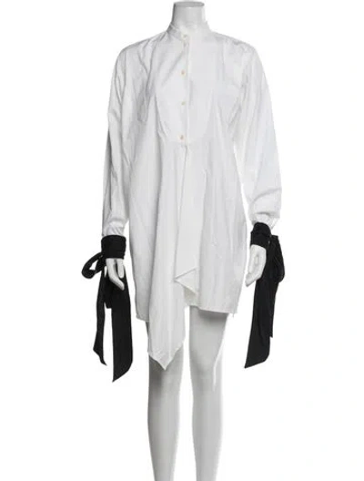 Pre-owned Jw Anderson Mini Dress In White