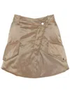 Jw Anderson Padded Cargo Miniskirt In Neutrals