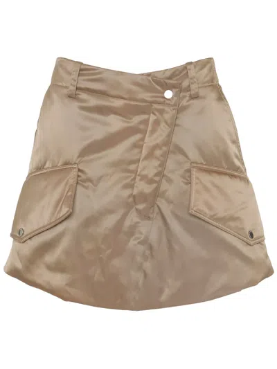 Jw Anderson Padded Cargo Miniskirt In Neutrals