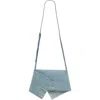 Jw Anderson Mini Scarf Leather Shoulder Bag In Blue