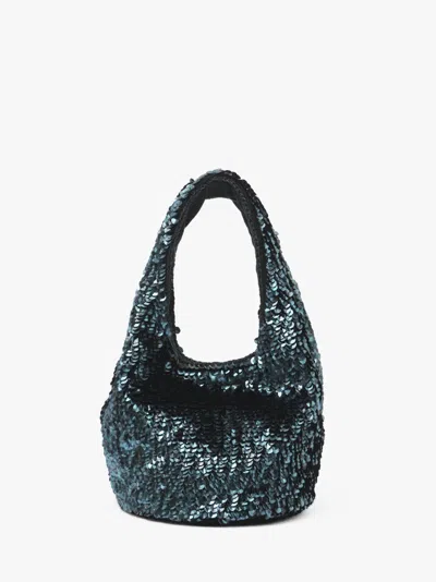 Jw Anderson Mini Sequin Shopper - Top Handle Bag