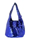 Jw Anderson J. W. Anderson Mini Sequin Shopper In Dark Blue
