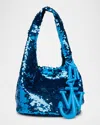 Jw Anderson W Anderson Womens Sequin-embellished Mini Plastic-blend Bag Aqua In 825 Aqua