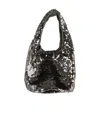 Jw Anderson Sequin Top Handle Shoulder Bag In Black