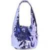 Jw Anderson Mini Sequin Top Handle Shopper In Purple