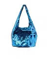 Jw Anderson W Anderson Womens Sequin-embellished Mini Plastic-blend Bag Aqua In Blue