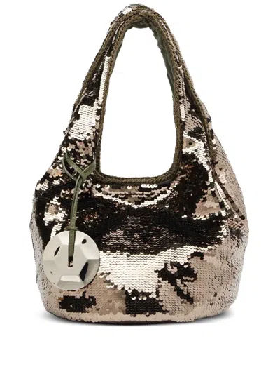 JW ANDERSON MINI SEQUINNED TOTE BAG