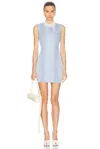 Jw Anderson Shift Mini Dress In Pale Blue