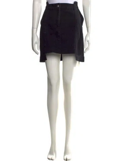Pre-owned Jw Anderson Mini Skirt In Black