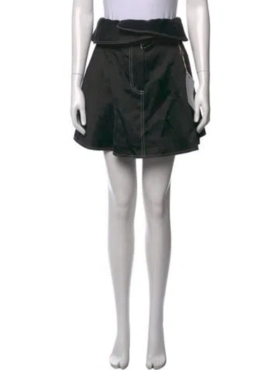 Pre-owned Jw Anderson Mini Skirt In Black