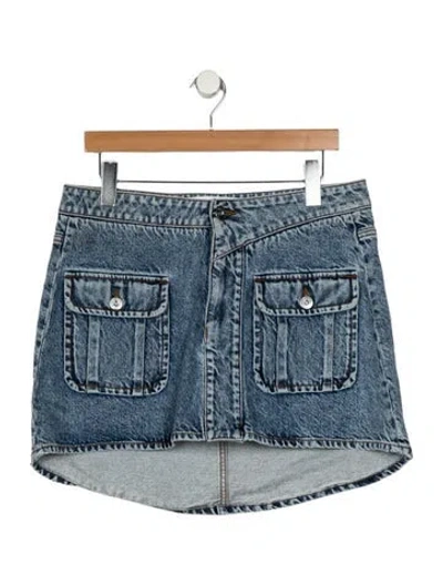 Pre-owned Jw Anderson Mini Skirt In Blue