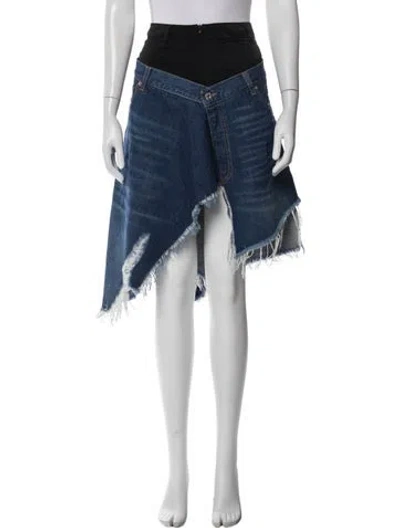 Pre-owned Jw Anderson Mini Skirt In Blue