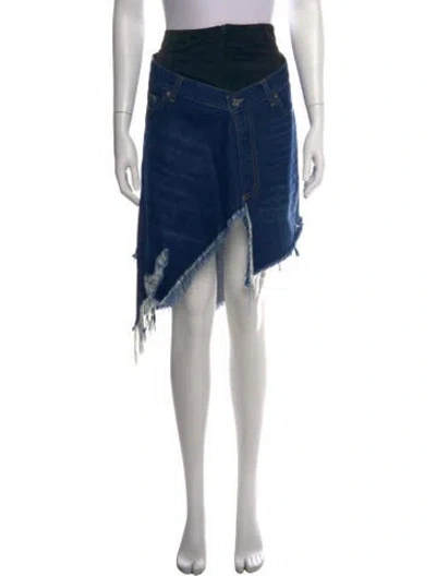 Pre-owned Jw Anderson Mini Skirt In Blue