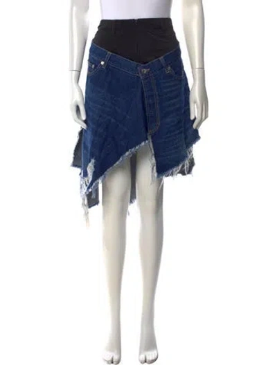Pre-owned Jw Anderson Mini Skirt In Blue
