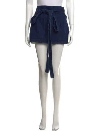 Pre-owned Jw Anderson Mini Skirt In Blue
