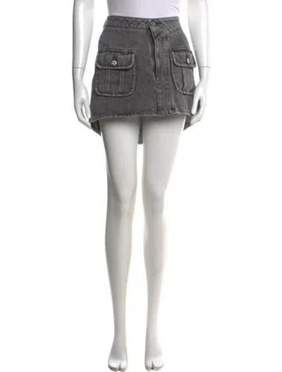Pre-owned Jw Anderson Mini Skirt In Gray