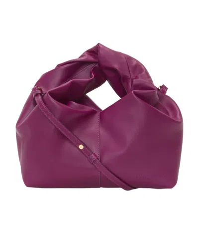 Jw Anderson Mini Twister Leather Crossbody Bag In Red