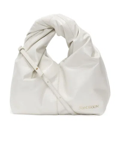 JW ANDERSON JW ANDERSON MINI TWISTER LOGO PRINTED TOTE BAG