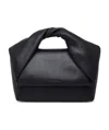 Jw Anderson Large Twister - Leather Top Handle Bag In Black