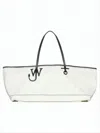 Jw Anderson Minimalist Canvas Shoulder Bag With Subtle Logo Detail In White