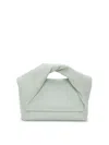 Jw Anderson Midi Twister Leather Top-handle Bag In Blue