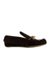 Jw Anderson Moccasin Lace-up Loafers In Black