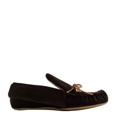 Jw Anderson Moccasin Lace-up Loafers In Black
