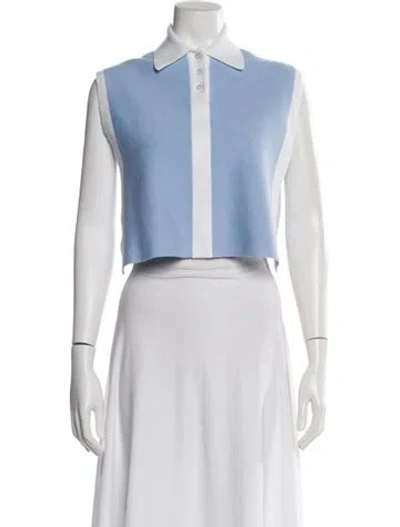 Pre-owned Jw Anderson Mock Neck Sweater W/ Tags In White