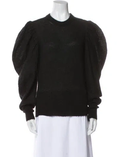 Pre-owned Jw Anderson Mohair Crew Neck Sweater In Black