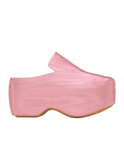 Jw Anderson Moiré Platform Muller Shoes In 19071-660-medium Pin