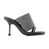 Jw Anderson J.w. Anderson Crystal-studded Leather Mule In Black