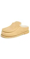Jw Anderson Genuine Shearling Mule In Medium Orange
