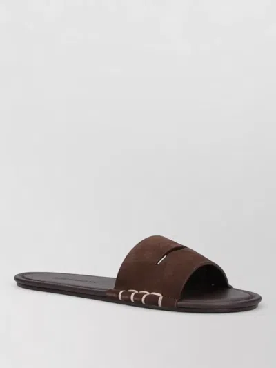 JW ANDERSON MULES BALLET STYLE SUEDE UPPER OPEN TOE