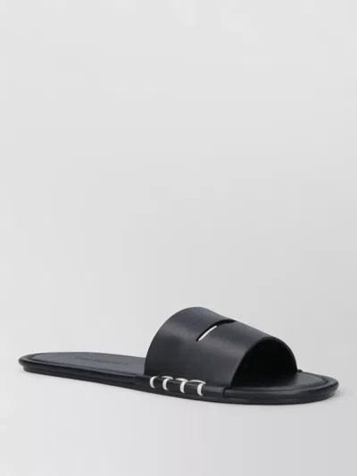 JW ANDERSON MULES FLAT SOLE OPEN TOE METAL ACCENTS