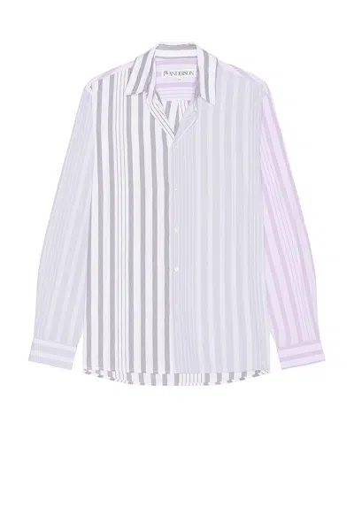 JW ANDERSON MULTI STRIPE PATCHWORK SHIRT