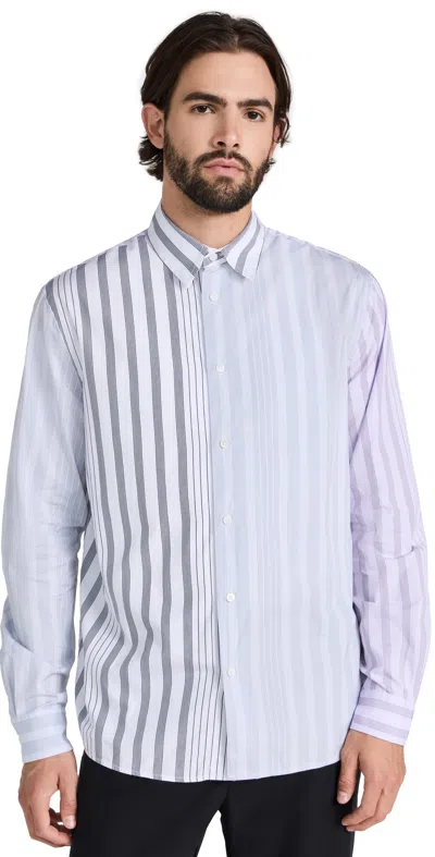 Jw Anderson Multi Stripe Patchwork Shirt Multi