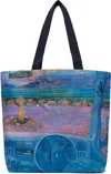 Jw Anderson Multicolor Canvas Shopper Tote In 800 Blue