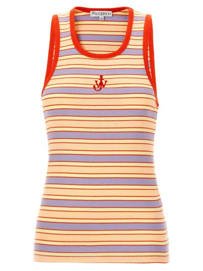 JW ANDERSON MULTICOLOR STRIPED VEST