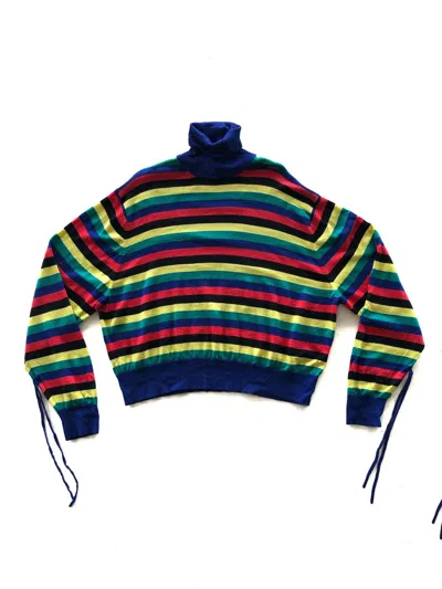 Pre-owned Jw Anderson Multicolour Bondage Knit Sweater Ut In Striped