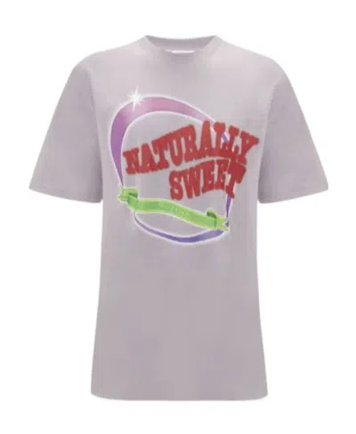 JW ANDERSON JW ANDERSON SLOGAN PRINTED CREWNECK T-SHIRT
