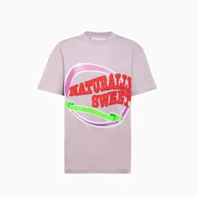 Jw Anderson Naturally Sweet T-shirt In Liliac