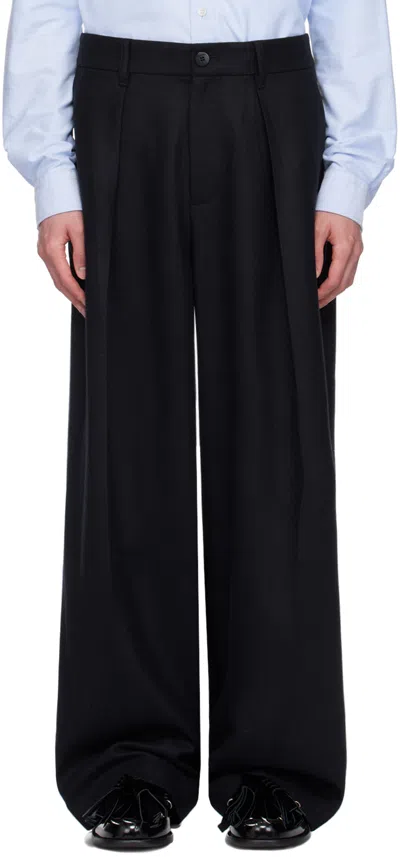 Jw Anderson Pleated Trousers In Blue