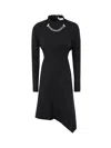 JW ANDERSON NECK CHAIN LONG SLEEVE DRESS,DR0293.PG0810