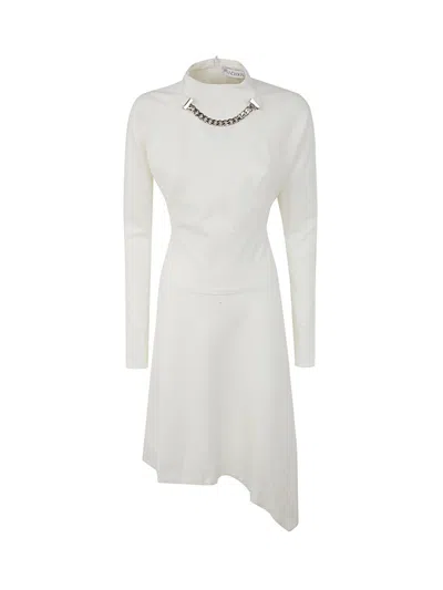 JW ANDERSON NECK CHAIN LONG SLEEVE DRESS,DR0293.PG0810