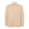 Jw Anderson J. W. Anderson Relaxed Fit Jacket With Classic Collar In Brown