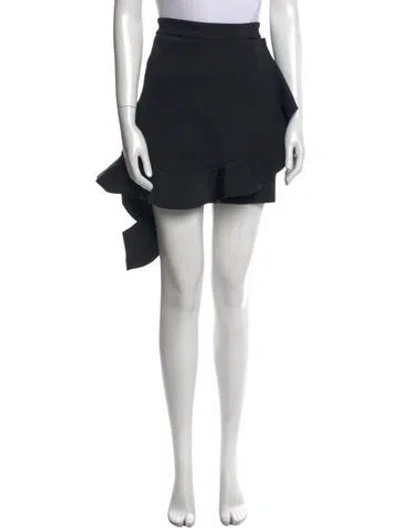 Pre-owned Jw Anderson Nylon Mini Skirt In Black