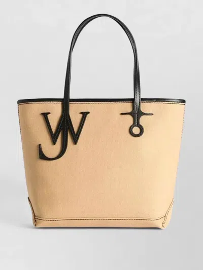 Jw Anderson Nylon Silk Tote Bag Dual Handles Trim