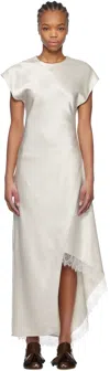 Jw Anderson Lace-trim Layered Maxi Dress In 002 Off White