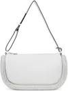 Jw Anderson Bumper-15 Leather Shoulder Bag With Crystal In 1 White